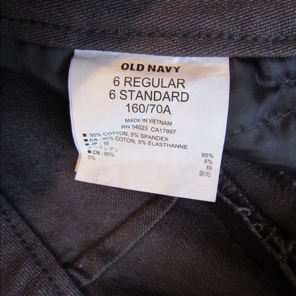 Old Navy Pixie Chino Charcoal Gray pants - Picture 4 of 7